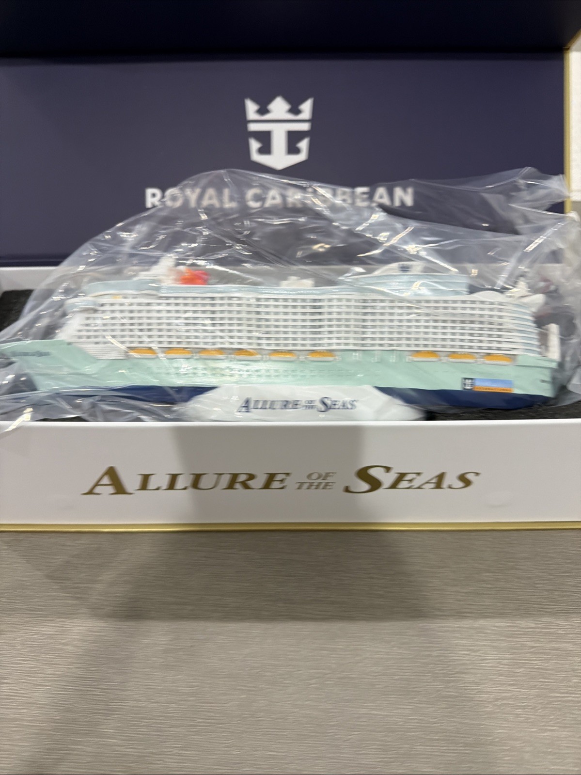 NEW Royal Caribbean Allure of the Seas Cruise Official Licensed Ship Model NEW Royal Caribbean Allure of the Seas Cruise Official Licensed Ship Model
