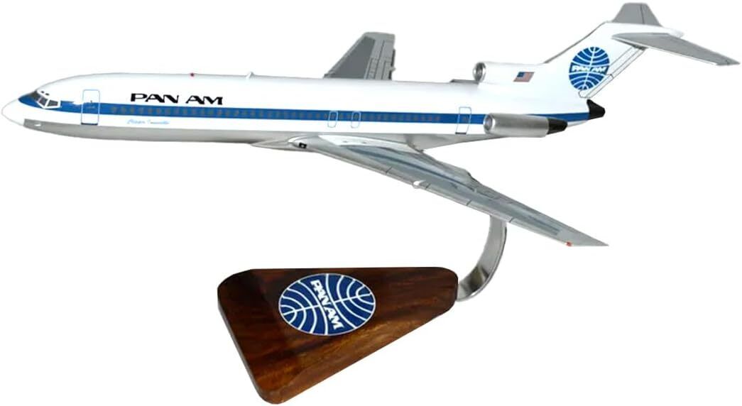 Pan Am American Boeing 727-200 Old Livery Desk Display Model 1/100 SC Airplane