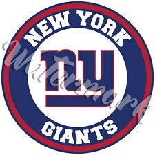 New York Giants Circle Logo Sticker / Vinyl Decal 10 sizes picture