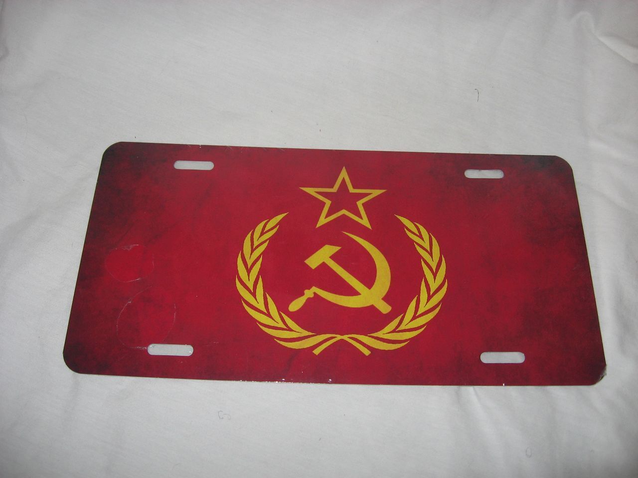 Old Soviet Union U.S.S.R. USSR License Plate 6 X 12 Inches Aluminum New