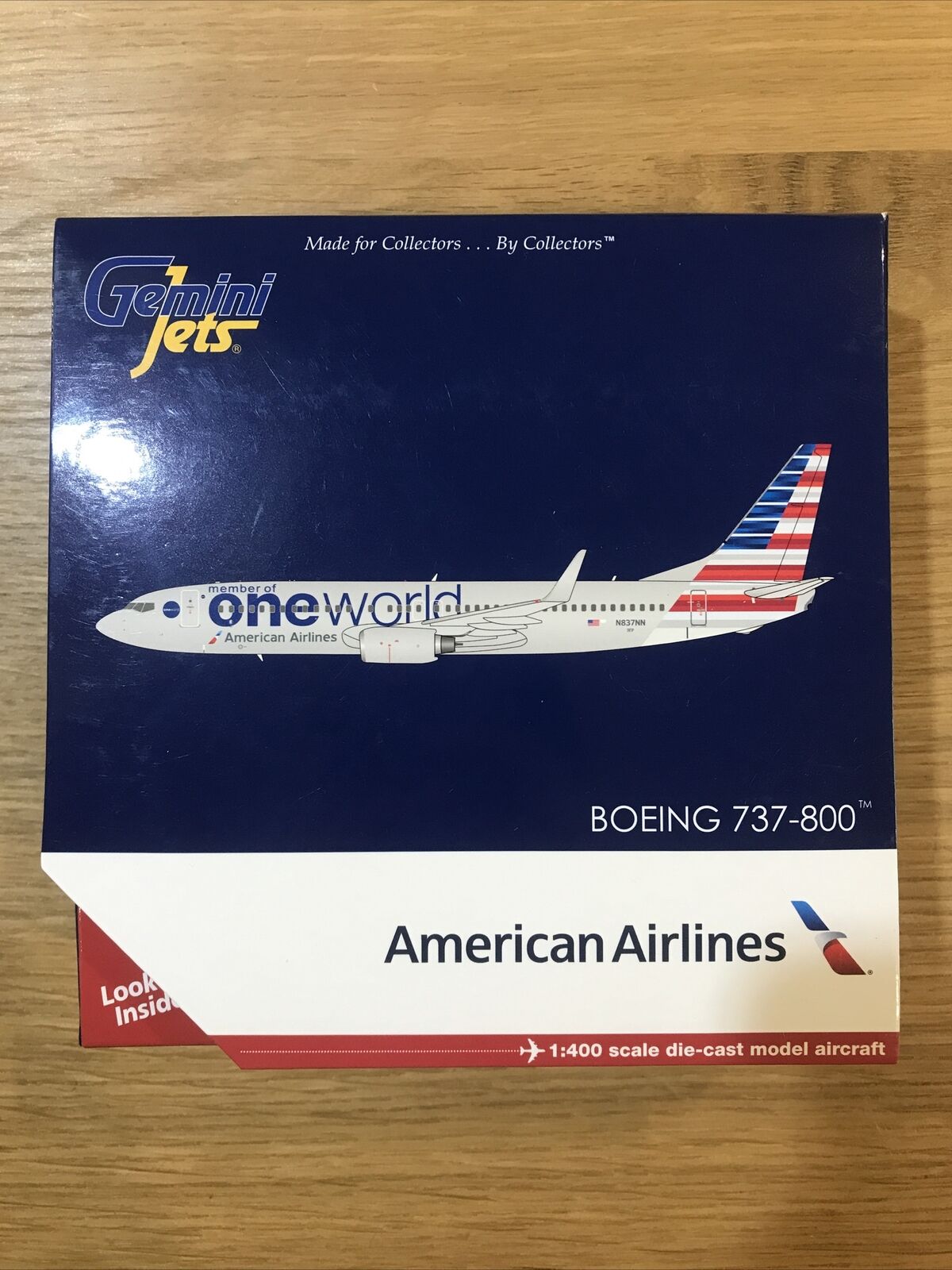 Gemini Jets 1:400 American Airlines Oneworld Boeing 737-800 