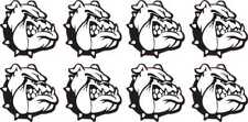 1in x 1in Right Facing Bulldog Mascot Vinyl Stickers Car Vehicle Bumper Decal picture