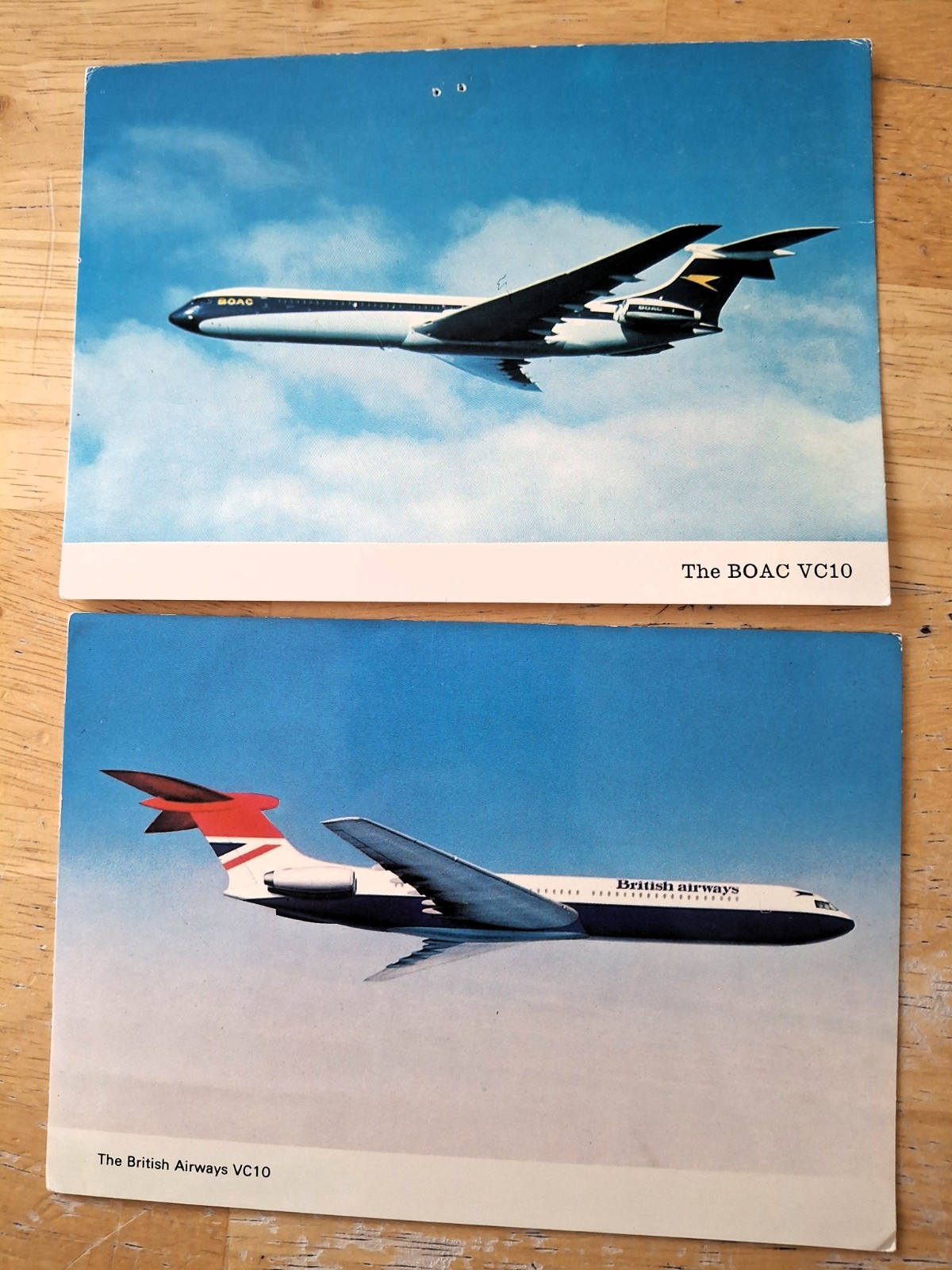 BOAC Postcard Vickers VC-10 + British Airways Vickers VC-10 BOAC Postcard Vickers VC-10 + British Airways Vickers VC-10