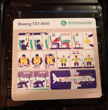 Transavia Boeing 737-800 V12 Safety Card  picture
