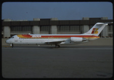 ORIGINAL 35 mm AIRCRAFT SLIDE EC-BYG Iberia  DC-9 DATED 1980 #2836 picture