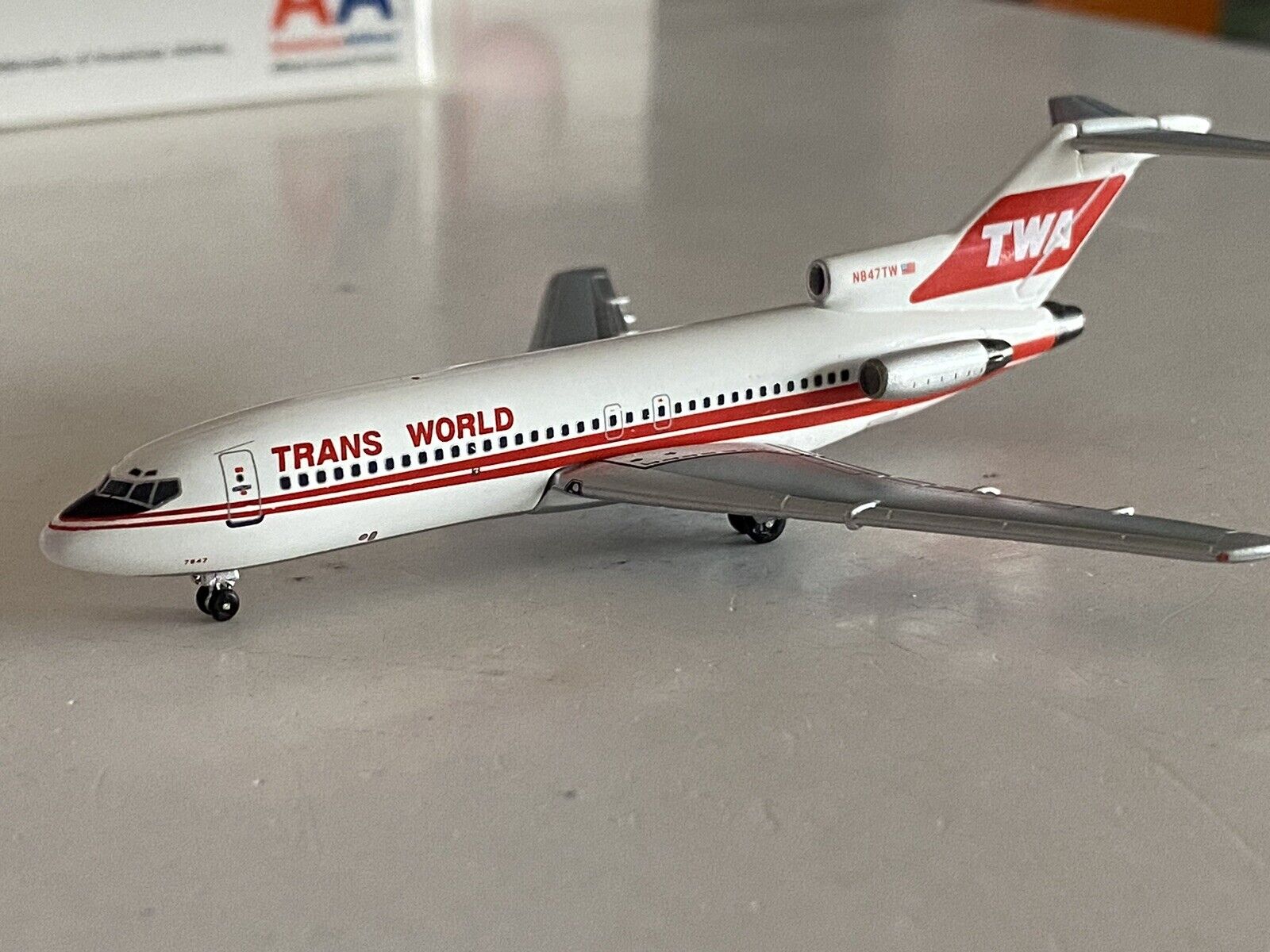 Aeroclassics TWA Trans World Airlines Boeing 727-100 1:400 N847TW ACN847TW
