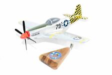 319th Fighter Squadron P-51 Mustang Model, Mahogany, 1/25 (15