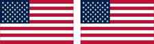 2.5in x 1.5in American Flag Stickers Car Truck Vehicle Bumper Decal picture