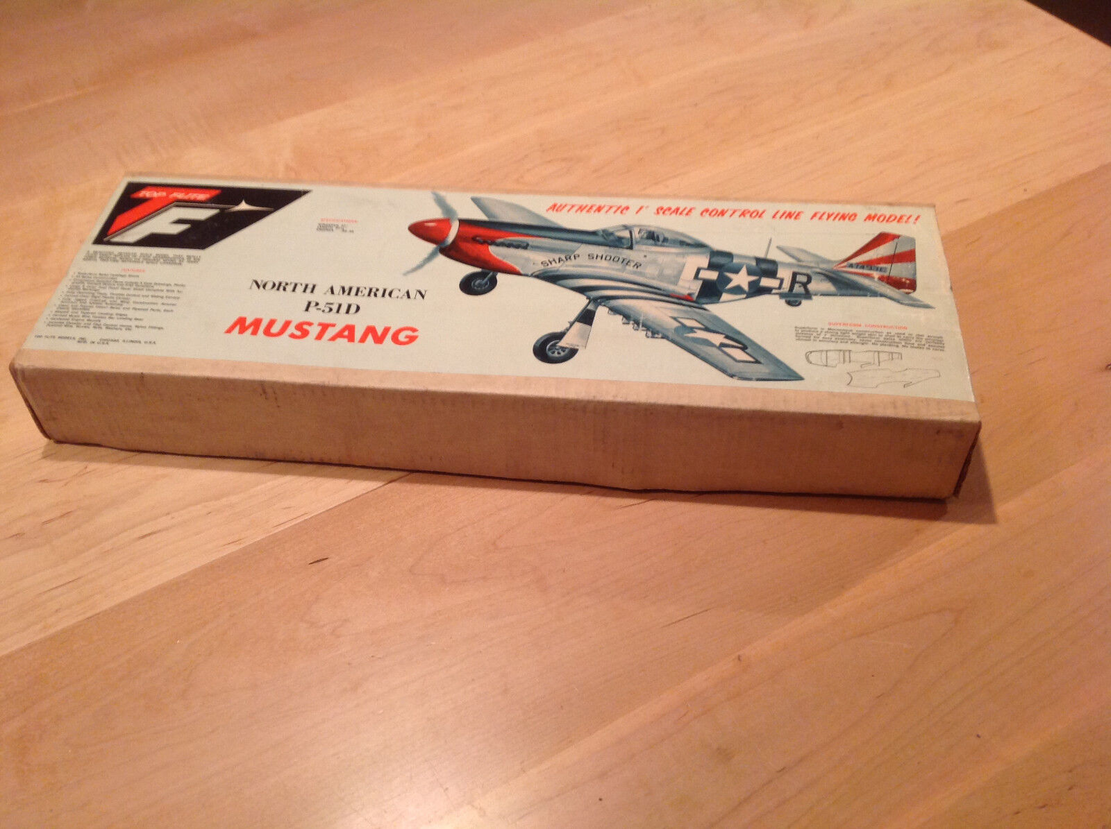 Top Flite North American P-51D Mustang Model Airplane BOX ONLY