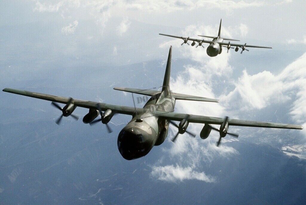 US Air Force USAF C-130E Hercules aircraft 12X18 Photograph