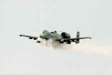 US Air Force USAF A-10 Thunderbolt II aircraft firing its 30mm gun 12X18 Photo picture