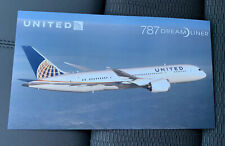 United Airlines Boeing 787 Welcome Aboard Card picture