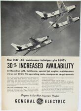 Vintage 1955 North American F-86D Sabre Aircraft Print Ad picture