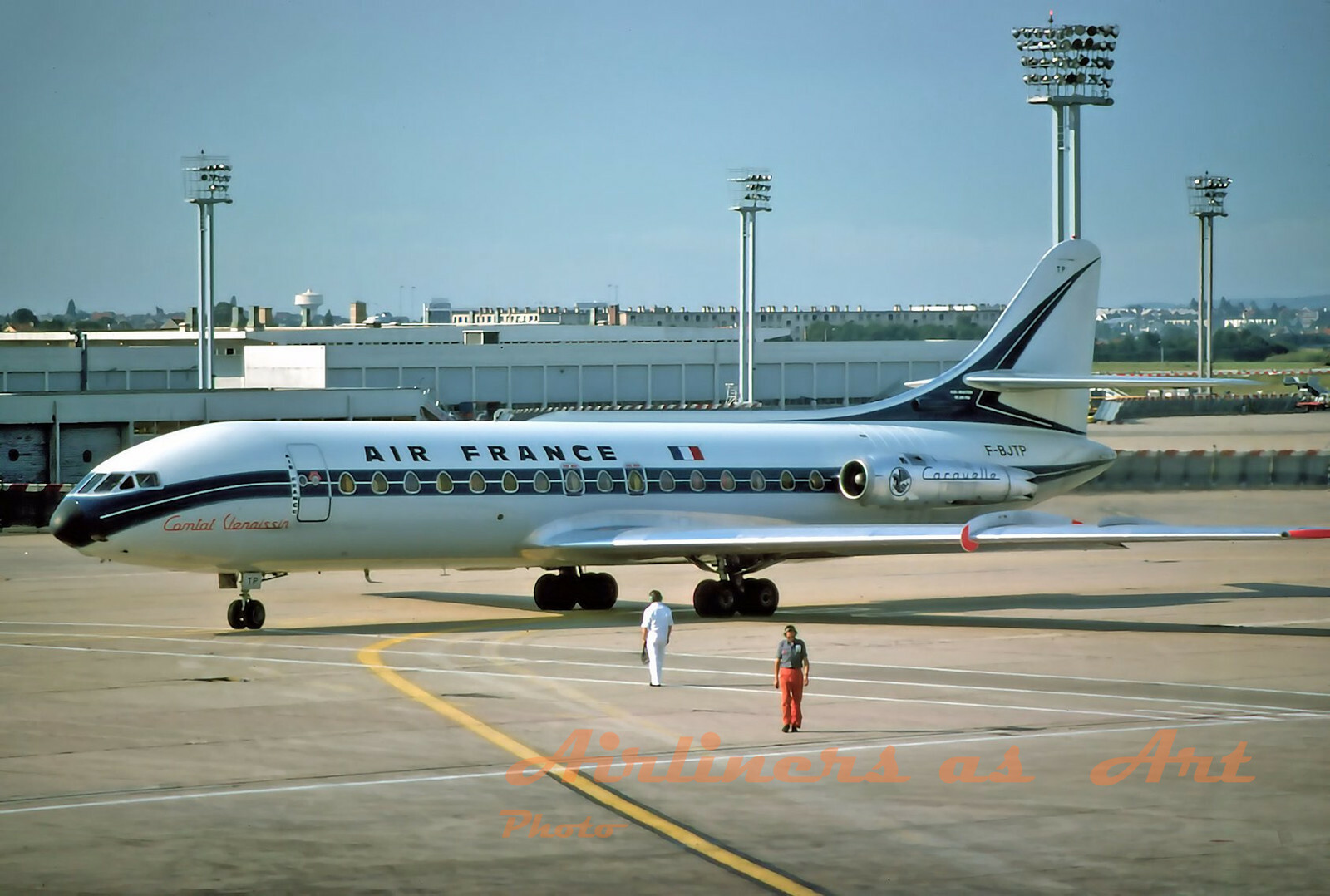 Air France Sud SE-210 Caravelle III F-BJTP at ORY August 1975 8