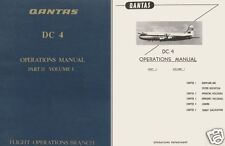 Douglas DC-4 historic vintage aircraft manual archive 1970's Qantas PDF RARE picture
