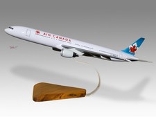 Boeing 777-300ER Air Canada Ver.2 Mahogany Wood Handmade Desktop Airplane Model picture