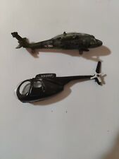 VTG Die cast Black  HELICOPTER N9308F+ OH-6A Sikorsky HH-60D Night Hawk PARTS picture
