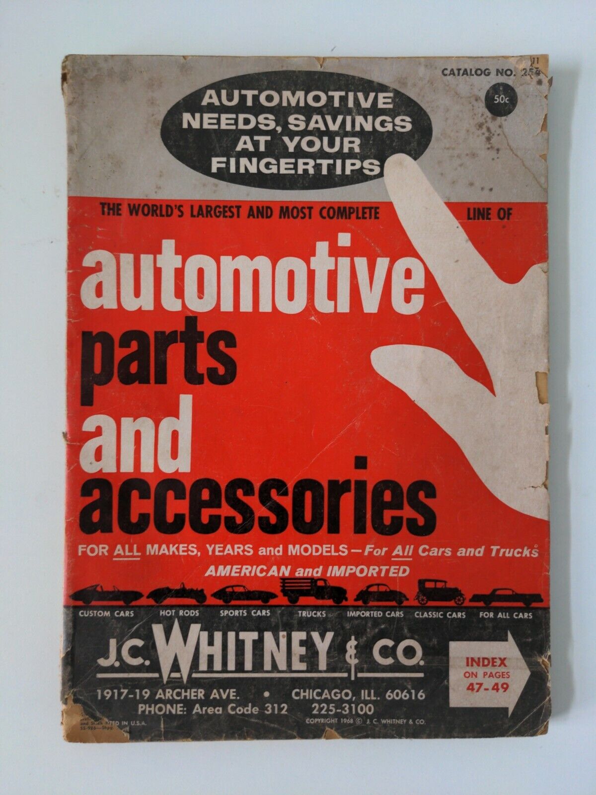 1968 J.C. Whitney & Co Automotive Accessories Parts Catalog Warshawsky