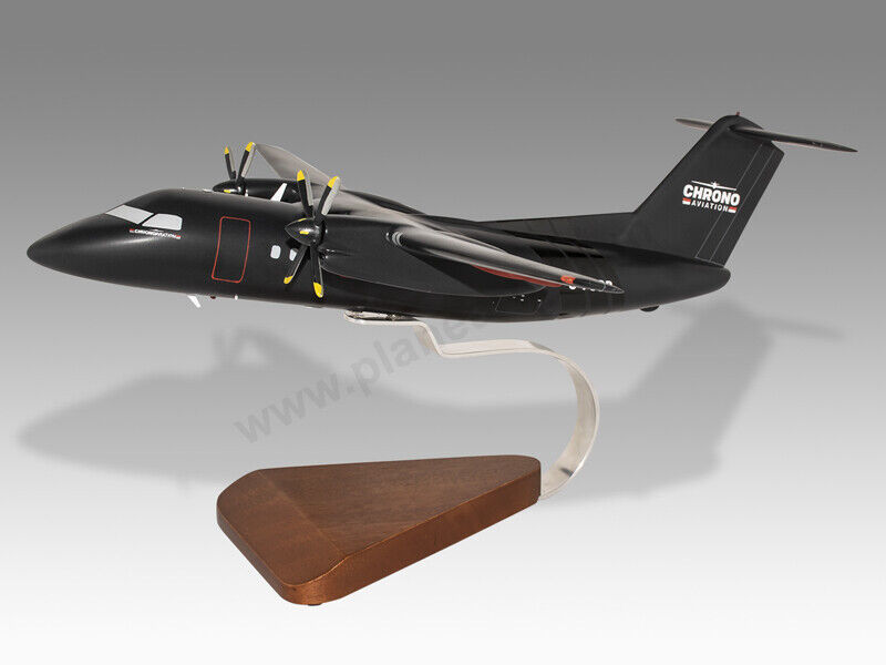 Bombardier Dash 8 Q100 Chrono Aviation Solid Wood Handcrafted Display Model
