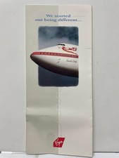 Virgin Atlantic 747 Scarlet Lady Airline Brochure Routes to London picture