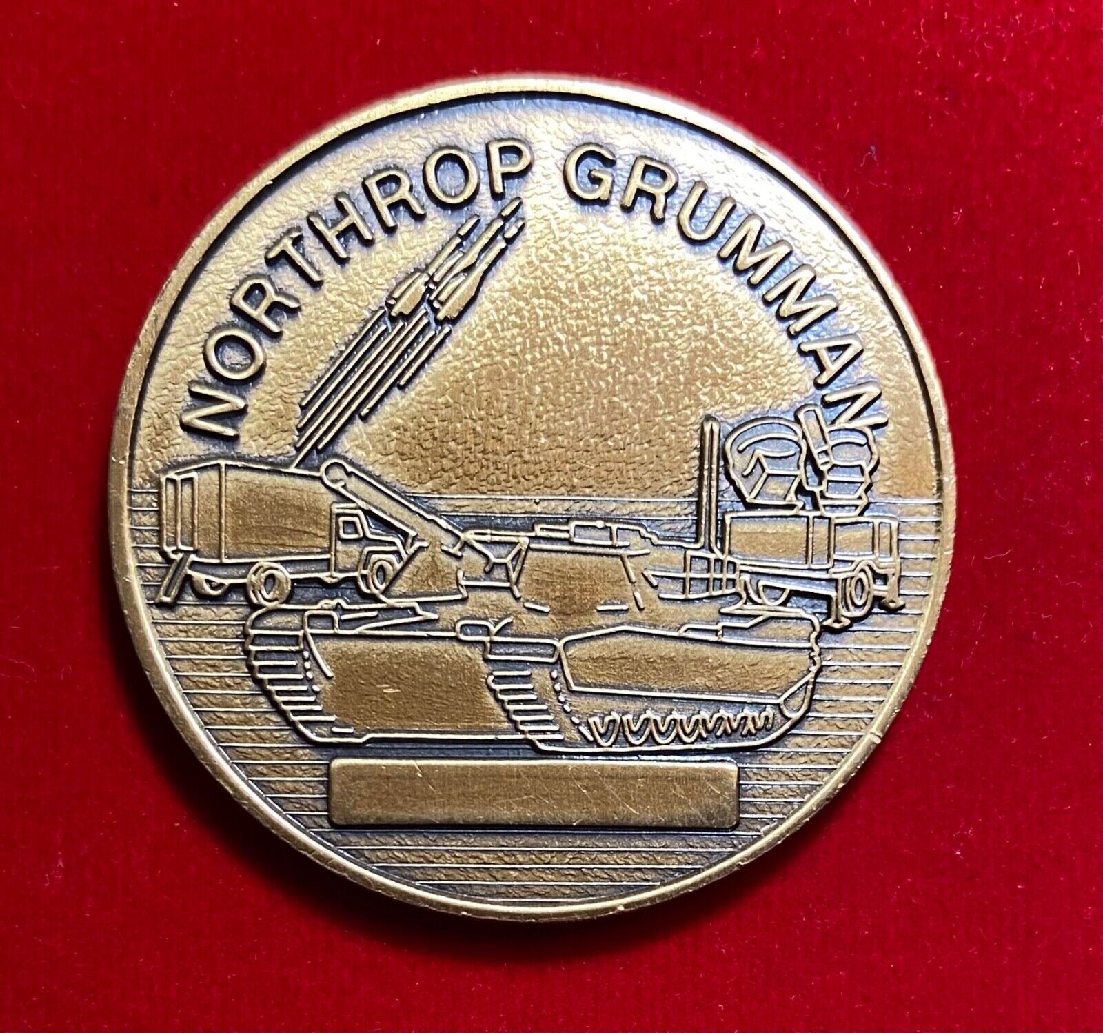 Northrop Grumman Artillery Motar  Battle Tank Army National Guard Challenge coin