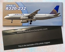 United Airlines 2011 Colors Airbus A320- 232 Handmade Photo Magnet (PMT1550) picture