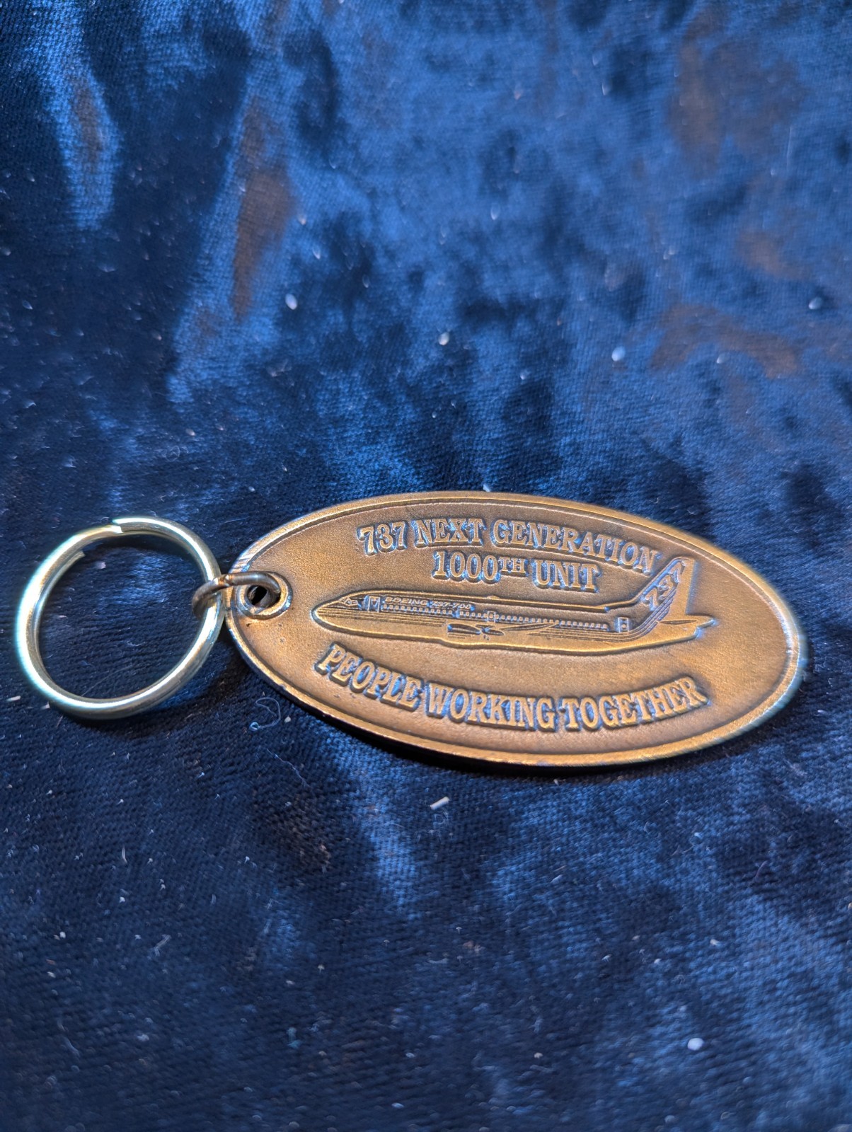 Boeing 737 Next Generation 1000th Unit Wichita Roll-Out Sept. 13,2001 Key Fob