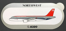 Northwest Airlines Airbus A320 Aircraft Sticker picture