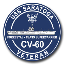 USS Saratoga CV-60 Veteran Decal Officially Licensed US Navy picture