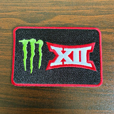 Monster Energy Red Embroidered Logo Patch Big 12 picture