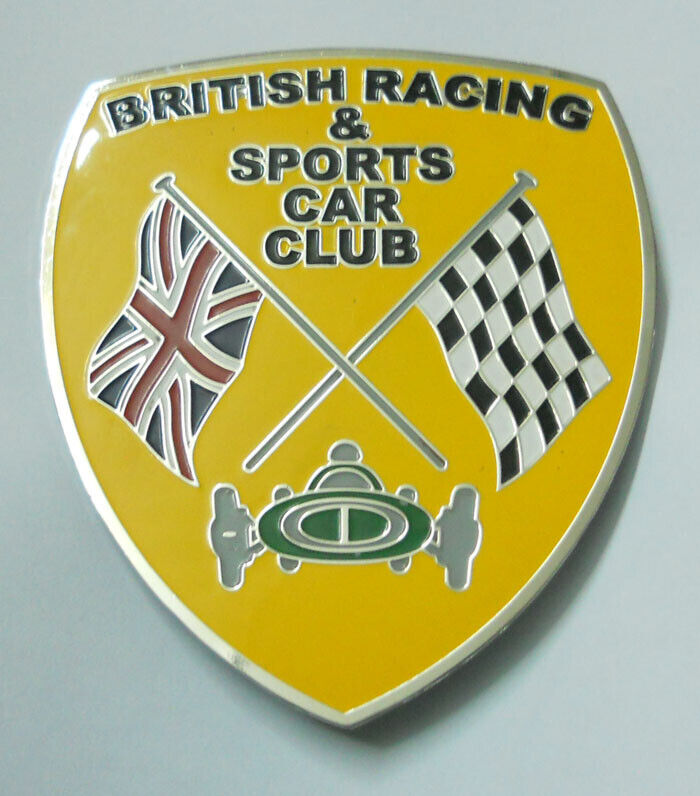 British Racing & sports car club grill baldge emblem logos metal enamled car bad
