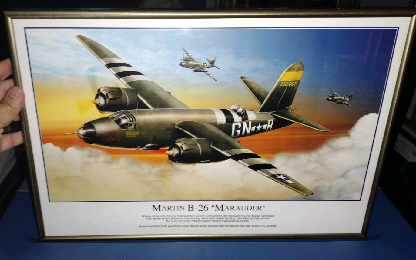 martin b-26 marauder Custom Framed 18\