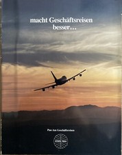 1980s PAN AM AIRWAYS PROFILE B747  BROCHURE VINTAGE picture