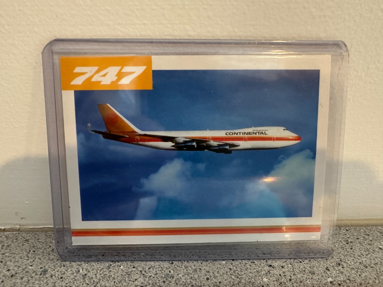 United/Continental Airlines Boeing 747-200 Sealed Collectable Card #9 United/Continental Airlines Boeing 747-200 Sealed Collectable Card #9