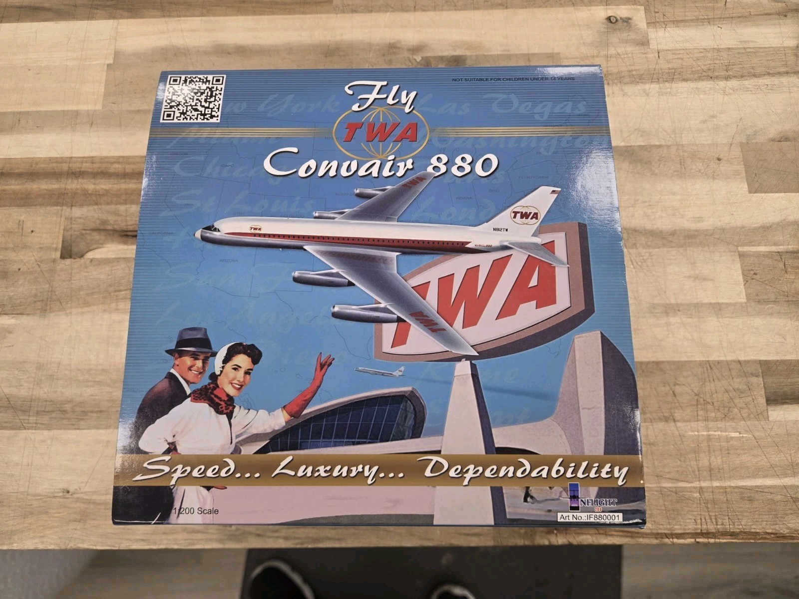 Inflight IF880001 Limited Edition Twa Convair 880 Globe N812TW Diecast 1/200