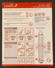 Iberia Express Airbus A320-200 Safety Card - MAR14 picture