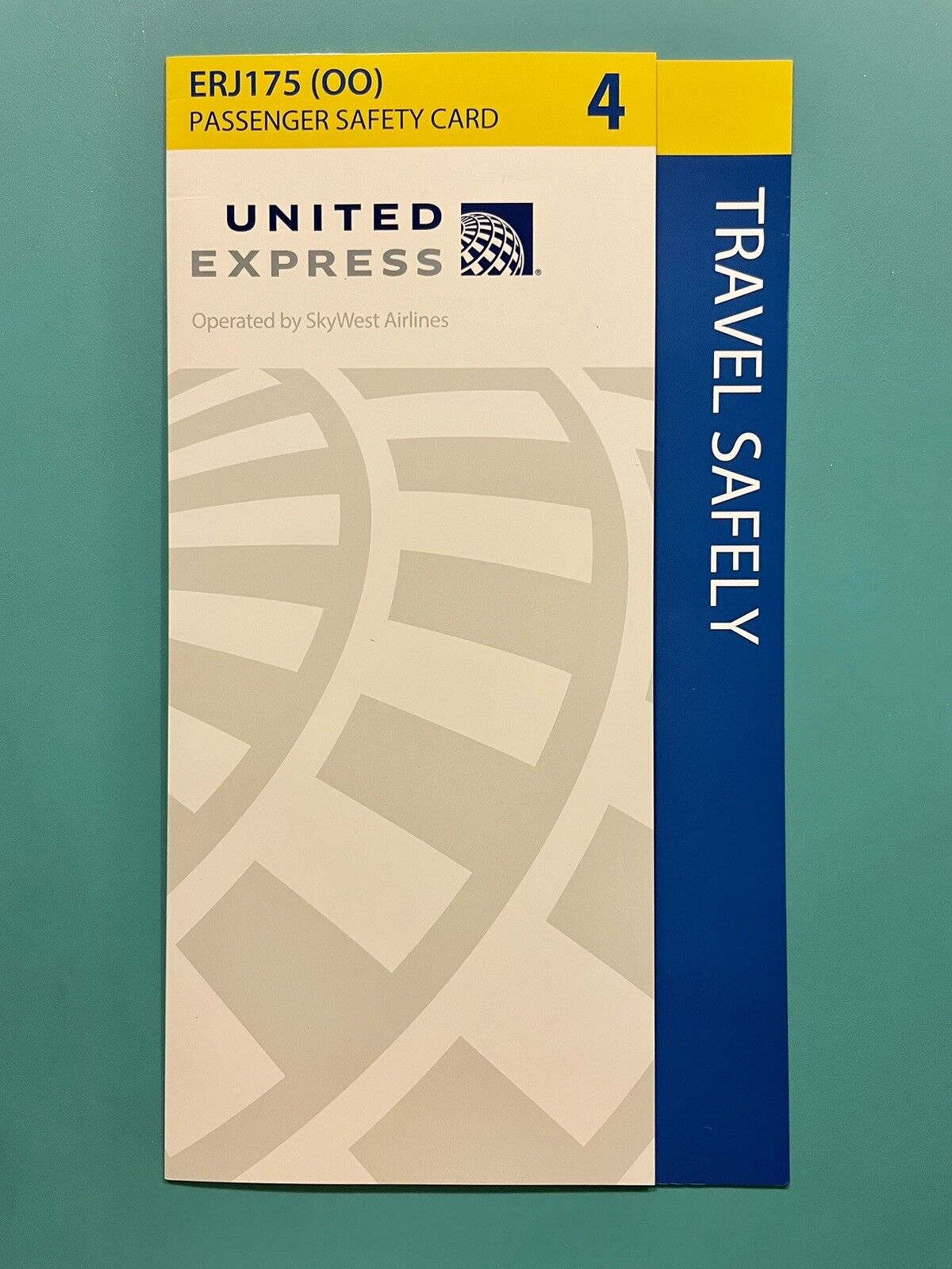 UNITED AIRLINES SAFETY CARD--CRJ 175