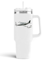 Beechcraft A36 Bonanza Turboprop Stainless Steel Quencher Tumbler - 40oz. picture
