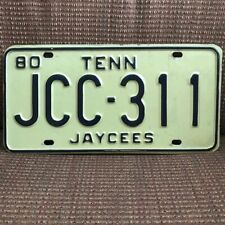 Vintage Tennessee JAYCEES License Plate 1980 picture