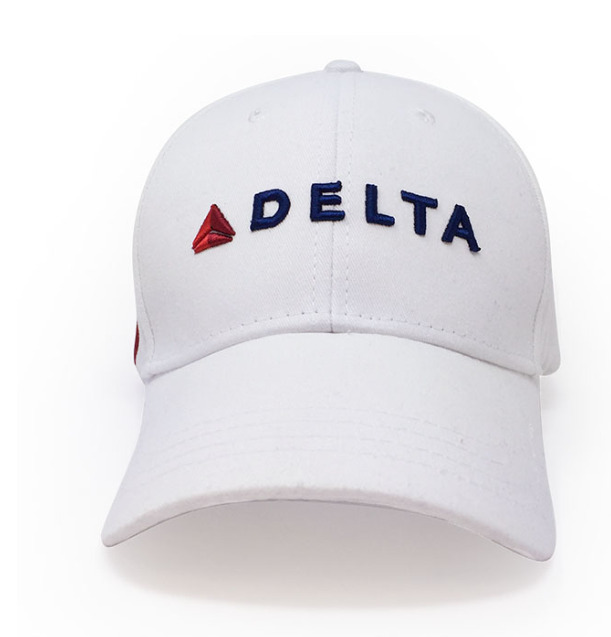 NEW Delta Airlines White Supergraphic Hat - DSDM17H378