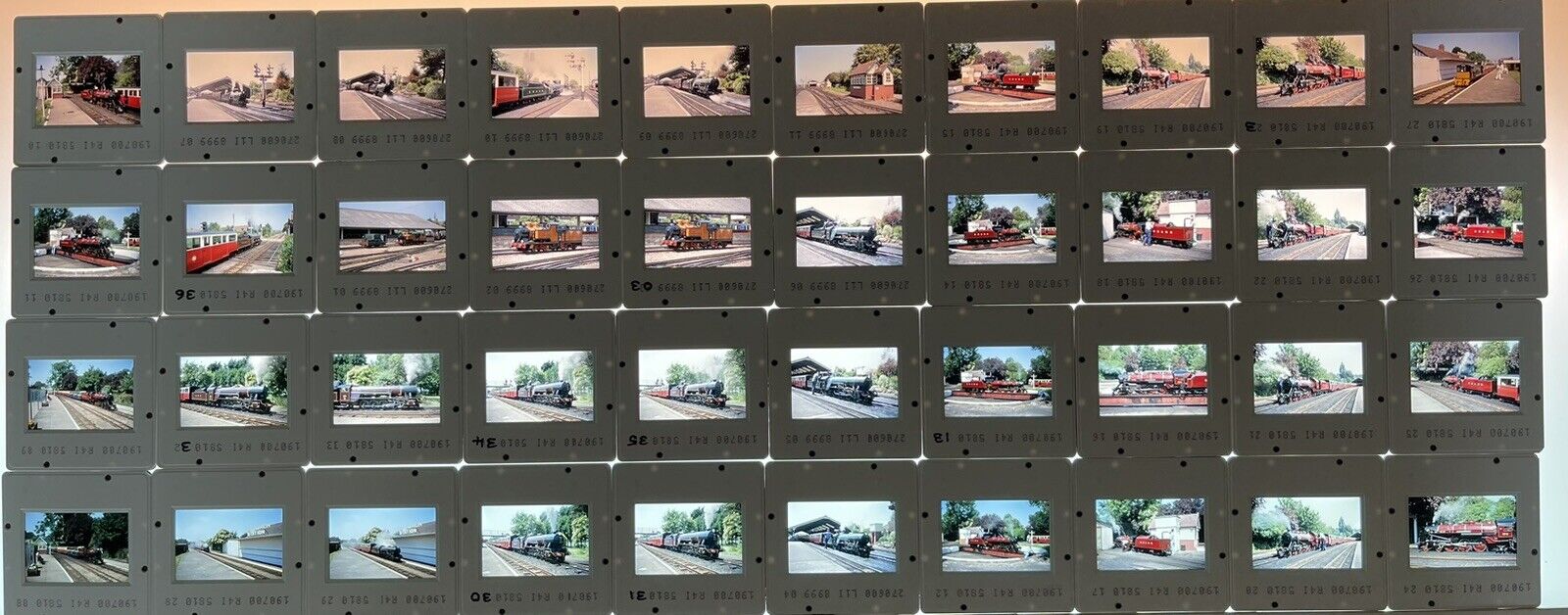 Original 35mm Train Slides X 40 Romney Free UK Post Dated 2000 (B136)