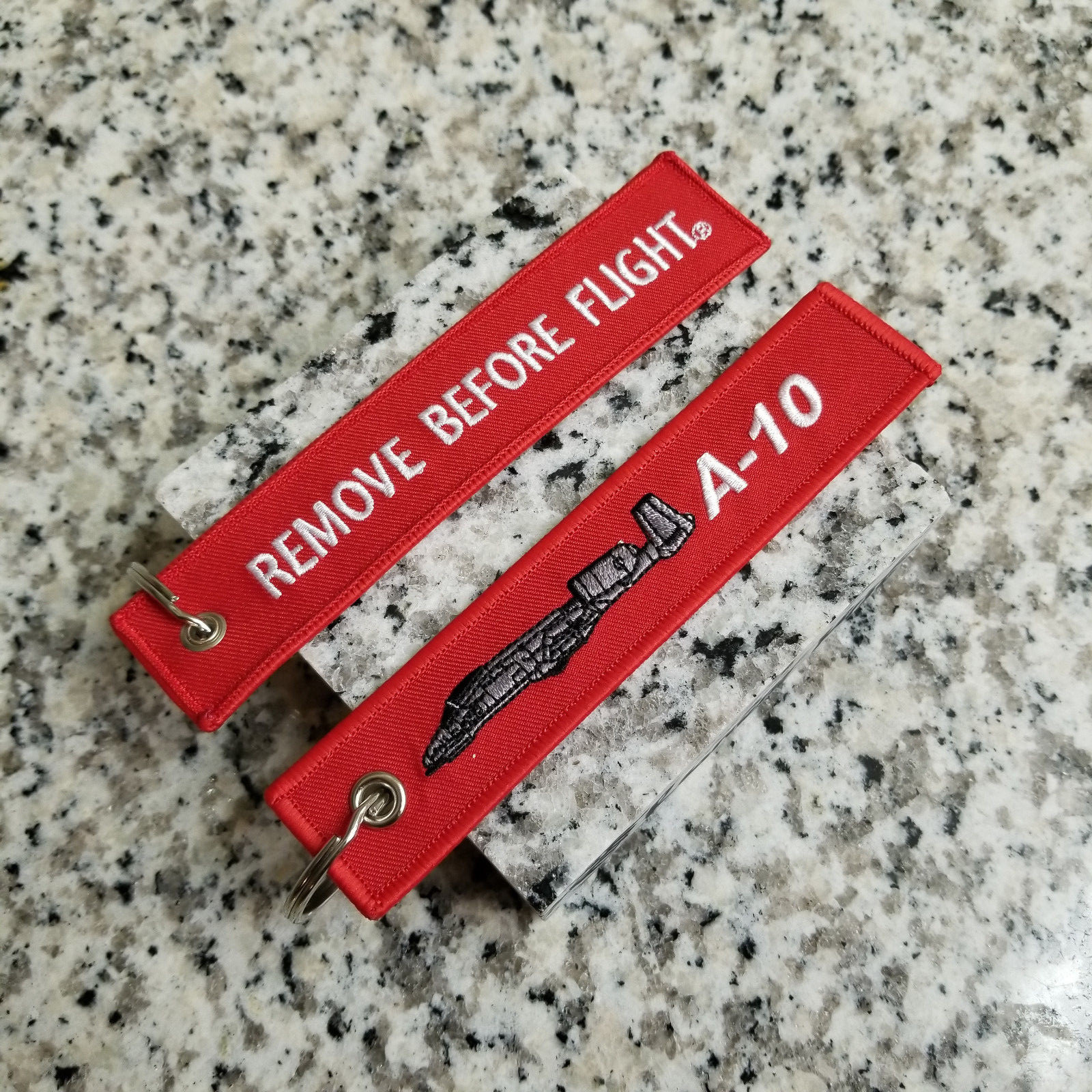 A-10 Warthog Thunderbolt II Remove Before Flight ® Keychain, Tag, Streamer A-10 Warthog Thunderbolt II Remove Before Flight ® Keychain, Tag, Streamer