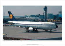 Lufthansa Airbus A300B2-1C A2 Art Print – Frankfurt – 59 x 42 cm Poster picture