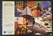 1993 CHINA AIRLINES Boeing 747-400F Cargo FREIGHTER ad airways advert TAIWAN ROC picture