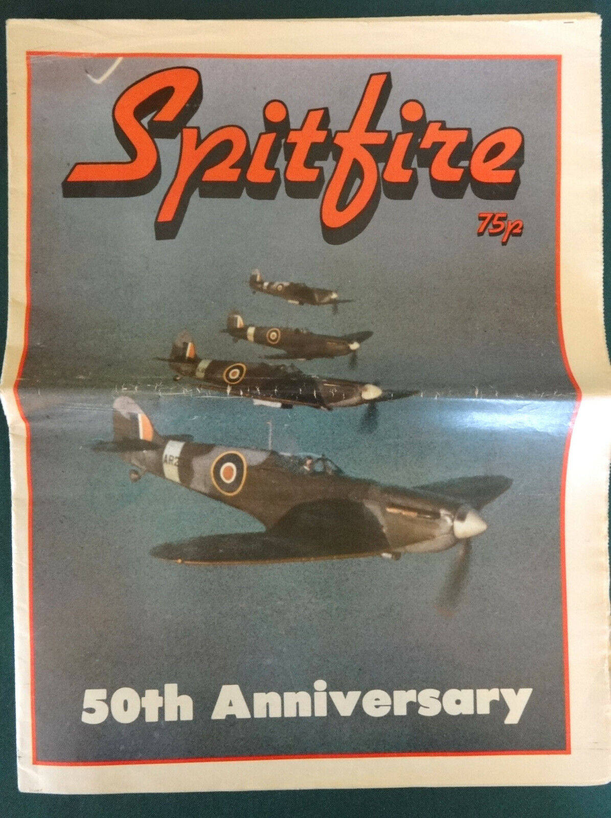 Spitfire Aircraft 50th Anniversary Magazine UK Gorgeous 1986 Color Photographs