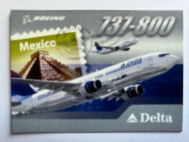 2004 Delta Air Lines Boeing 737-800 Aircraft Pilot Trading Card #16