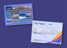 Southwest Airlines 737 Trading Cards - 20 Different Cards - 2.5