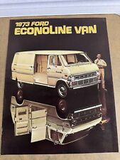 1973 Ford Econoline Window and Cargo Van Vintage Car Sales Brochure Catalog picture