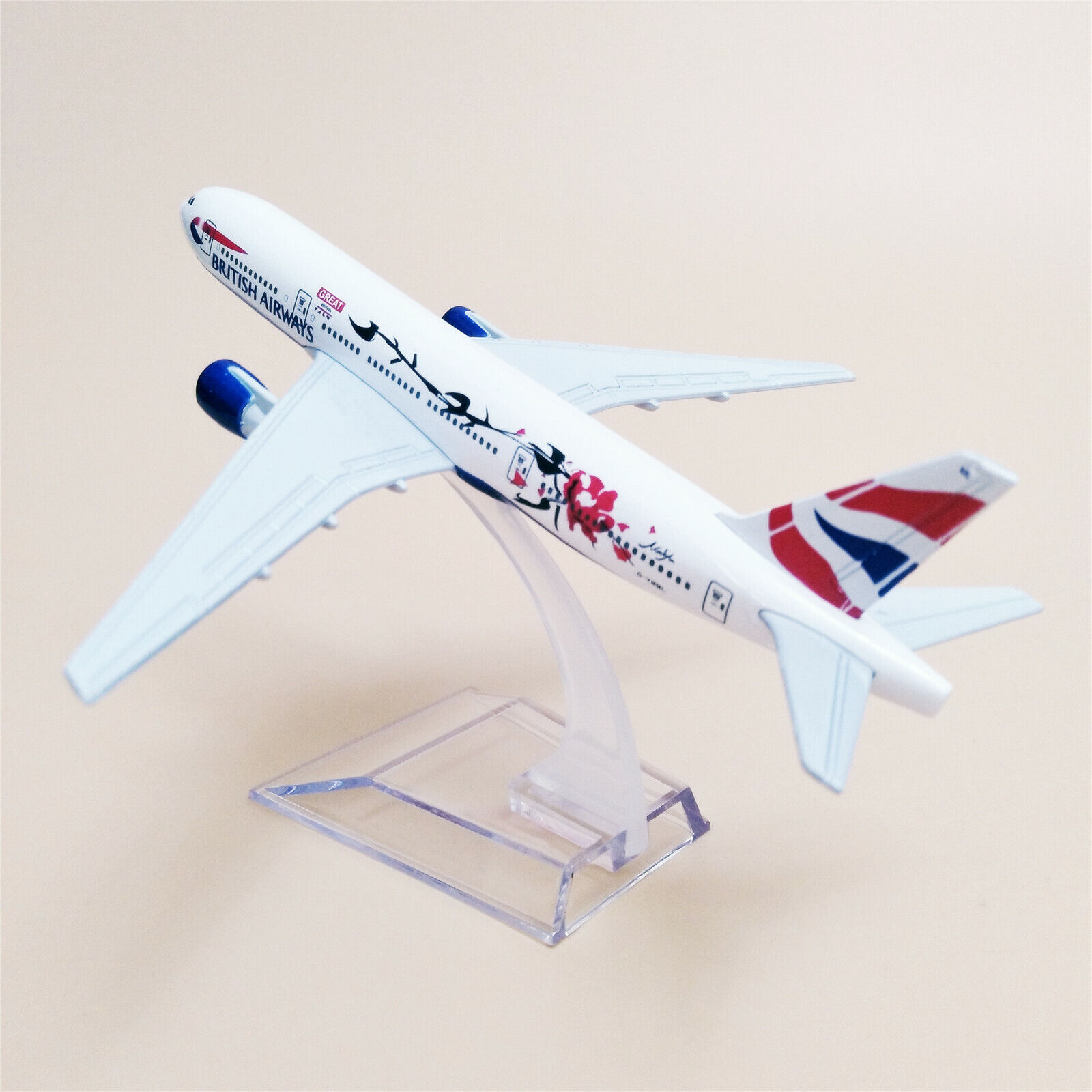 British Airways Boeing B777 Airlines Metal Airplane Model Plane Aircraft 16cm