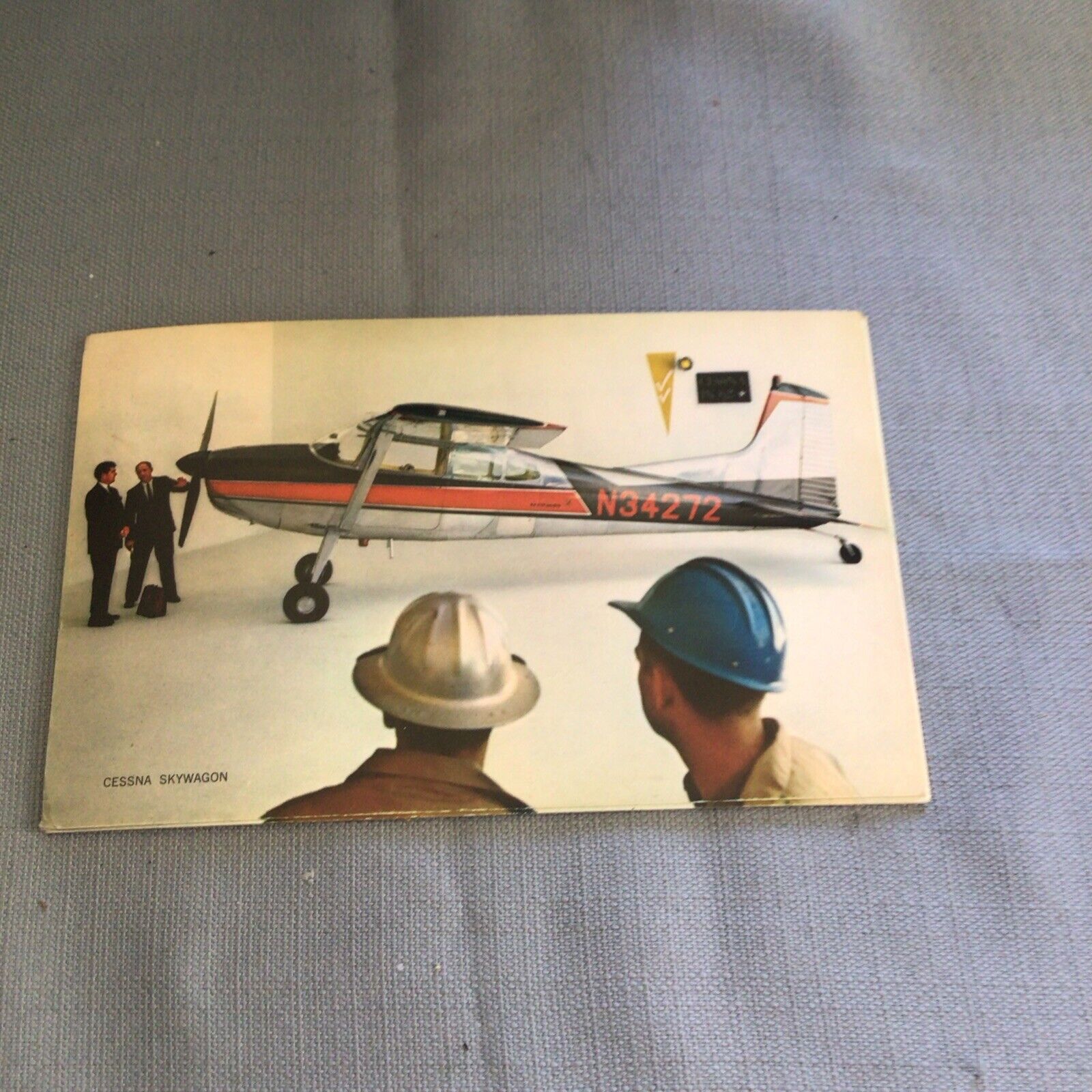 Vintage 1962 Cessna Skywagon Dealers  Promo Large Postcard 8”x5”